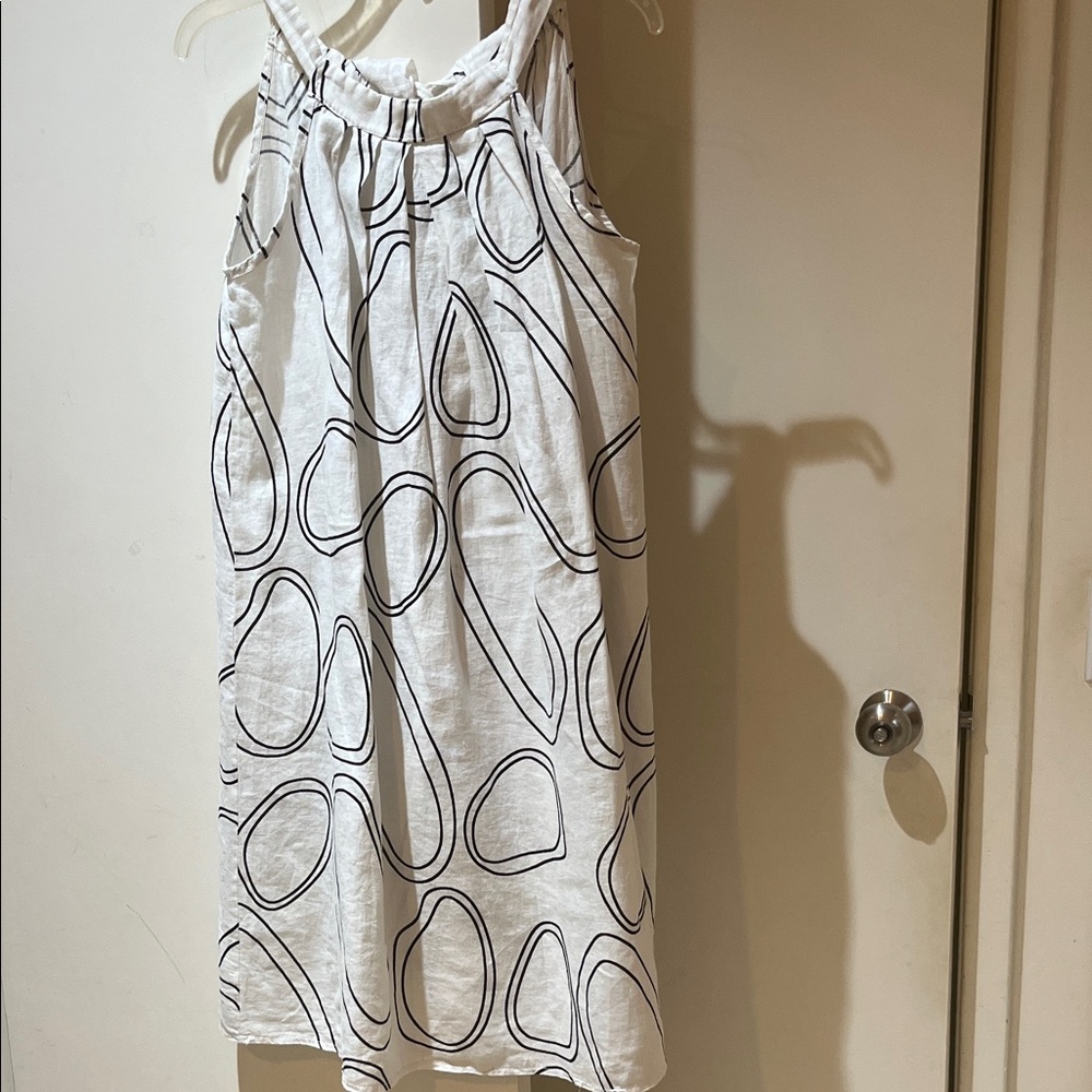 Stylish White and Black  Dress